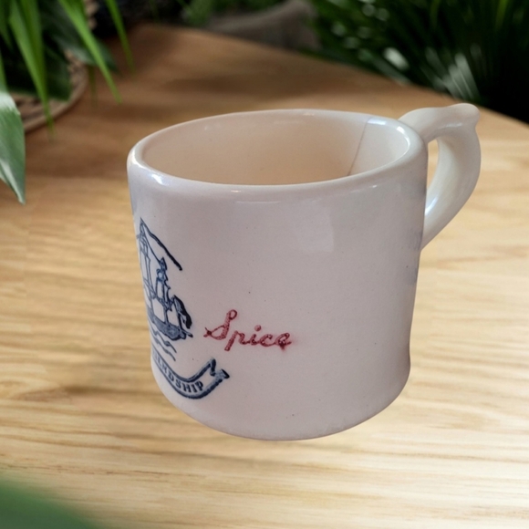 VINTAGE OLD SPICE SHAVING MUG EARLY AMERICAN SHIP FRIENDSHIP SHULTON INC 1948-49 - Picture 3 of 6